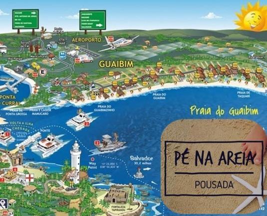 Chales Suites Pe Na Areia Guaibim Eksteriør bilde